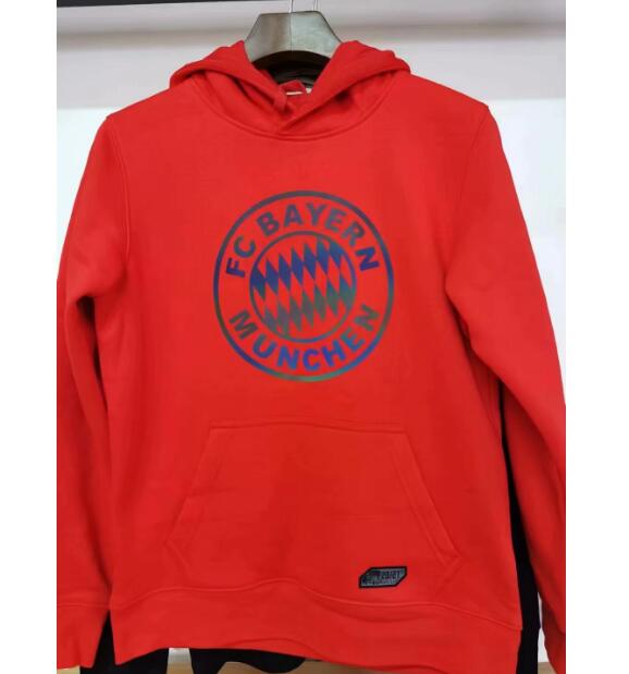 Bayern Munich Red Hoody Sweater Top 2020/21